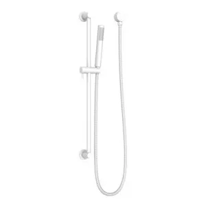 Soul Slimline Handshower On Rail White | Made From Stainless Steel/Brass/ABS In Matte White By ADP by ADP, a Showers for sale on Style Sourcebook