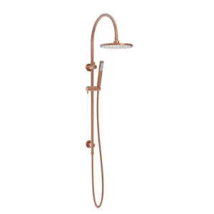 Soul Goosneck Twin Shower Set Brush Copper In Brushed Copper By ADP by ADP, a Showers for sale on Style Sourcebook