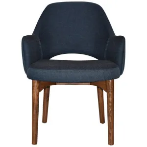Albury Commercial Grade Gravity Fabric Tub Chair, Timber Leg, Navy / Light Walnut by Eagle Furn, a Chairs for sale on Style Sourcebook