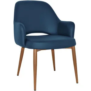 Albury Commercial Grade Vinyl Tub Chair, Metal Leg, Blue / Light Oak by Eagle Furn, a Chairs for sale on Style Sourcebook