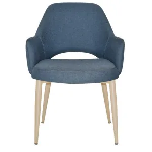 Albury Commercial Grade Gravity Fabric Tub Chair, Metal Leg, Denim / Birch by Eagle Furn, a Chairs for sale on Style Sourcebook