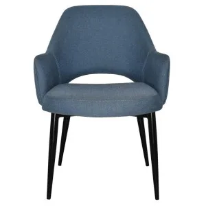 Albury Commercial Grade Gravity Fabric Tub Chair, Metal Leg, Denim / Black by Eagle Furn, a Chairs for sale on Style Sourcebook
