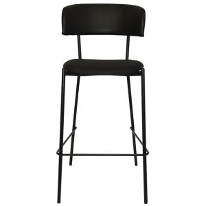 Lugano Commercial Grade Steel Bar Stool, Vinyl Seat & Back,  Black / Black by Eagle Furn, a Bar Stools for sale on Style Sourcebook