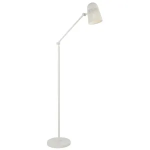 Cadena Iron Adjustable Floor Lamp, White by Telbix, a Floor Lamps for sale on Style Sourcebook