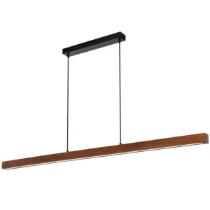 Truso Wood Dimmable LED Bar Pendant Light, CCT by Telbix, a Pendant Lighting for sale on Style Sourcebook