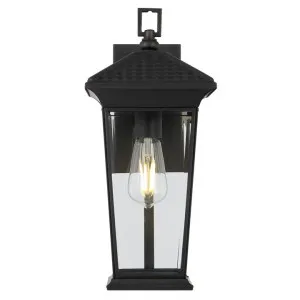 Zeldin IP43 Exterior Wall Light, Large, Black by Telbix, a Outdoor Lighting for sale on Style Sourcebook