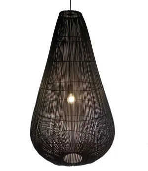 Buri Large Teardrop pendant - Black by Hermon Hermon Lighting, a Pendant Lighting for sale on Style Sourcebook