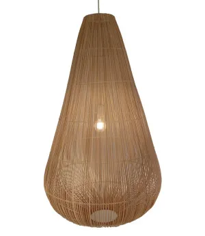 Buri Large Teardrop pendant - Beige by Hermon Hermon Lighting, a Pendant Lighting for sale on Style Sourcebook