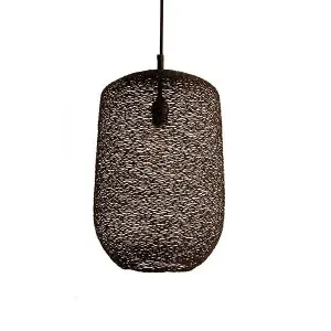 Barrel Hanging Pendant - Large - Black/Copper by Hermon Hermon Lighting, a Pendant Lighting for sale on Style Sourcebook