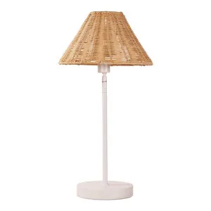 Belize Metal & Rattan Table Lamp by Stylux, a Table & Bedside Lamps for sale on Style Sourcebook