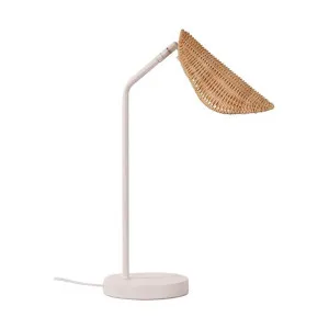 Malta Metal & Rattan Desk Lamp by Stylux, a Desk Lamps for sale on Style Sourcebook