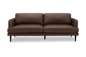 Alice Leather 3 Seat Sofa, Phoenix Coffee, by Lounge Lovers by Lounge Lovers, a Sofas for sale on Style Sourcebook