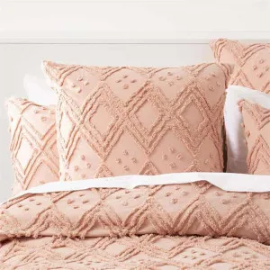 Park Avenue Medallion Cotton Vintage Washed Blush European Pillowcase by null, a Cushions, Decorative Pillows for sale on Style Sourcebook