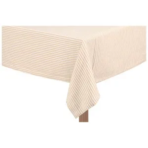 Maison Cotton Table Cloth, 300x150cm, Beige Stripe by NF Living, a Table Cloths & Runners for sale on Style Sourcebook