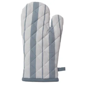 Fassel Cotton Oven Mitt, Duck Egg Blue Stripe by NF Living, a Linen for sale on Style Sourcebook