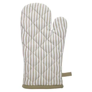 Maison Cotton Oven Mitt, Beige Stripe by NF Living, a Linen for sale on Style Sourcebook