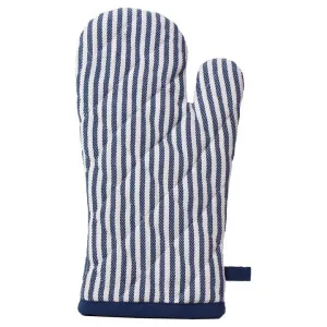 Maison Cotton Oven Mitt, Navy Stripe by NF Living, a Linen for sale on Style Sourcebook