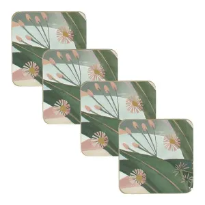 Gumleaves Abstract Cork Coaster, Set of 4 by NF Living, a Tableware for sale on Style Sourcebook