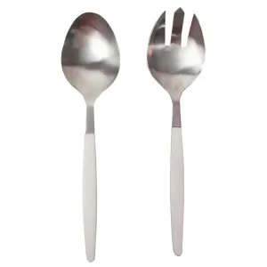 Fetuna Stainless Steel Salad Server Set, Resin Handle by NF Living, a Cutlery for sale on Style Sourcebook