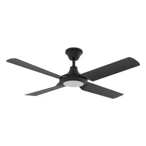 Fresco Indoor / Outdoor DC Ceiling Fan with CCT Dimmable LED Light, 130cm/52", Black by Domus Lighting, a Ceiling Fans for sale on Style Sourcebook