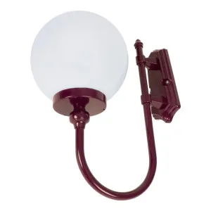 Lisbon Italian Made IP43 Exterior Up Wall Light, Style A, Burgundy by Domus Lighting, a Outdoor Lighting for sale on Style Sourcebook