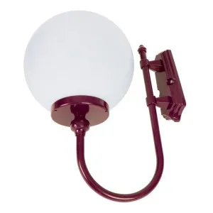 Lisbon Italian Made IP43 Exterior Up Wall Light, Style B, Burgundy by Domus Lighting, a Outdoor Lighting for sale on Style Sourcebook