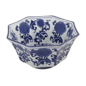 Ise Porcelain Centerpiece Decor Bowl by Diaz Design, a Decorative Plates & Bowls for sale on Style Sourcebook