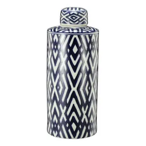 Carlyle Porcelain Lidded Cylinder Jar by Diaz Design, a Vases & Jars for sale on Style Sourcebook
