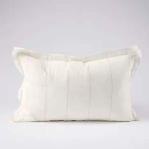 Carter Linen Cushion in Off White w' Natural Stripe  |  Cover Only 40x60cm  |  Eadie Lifestyle by Eadie Lifestyle, a Cushions, Decorative Pillows for sale on Style Sourcebook