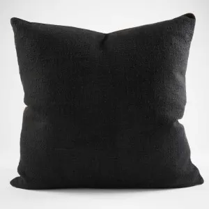 Muse Linen Cushion in Black  |  Cover Only 40x60  |  Eadie Lifestyle by Eadie Lifestyle, a Cushions, Decorative Pillows for sale on Style Sourcebook