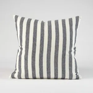 Santi Linen Cushion in Off White/Navy Stripe  |  Cover Only 40x60cm  |  Eadie Lifestyle by Eadie Lifestyle, a Cushions, Decorative Pillows for sale on Style Sourcebook