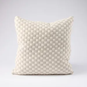 Gambit Cushion in Off White/Silver  |  Filled Cushion 60x60cm  |  Eadie Lifestyle by Eadie Lifestyle, a Cushions, Decorative Pillows for sale on Style Sourcebook