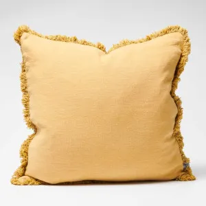 Luca® Boho Linen Cushion - Turmeric | Cover Only / 50x50cm | Eadie Lifestyle by Eadie Lifestyle, a Cushions, Decorative Pillows for sale on Style Sourcebook