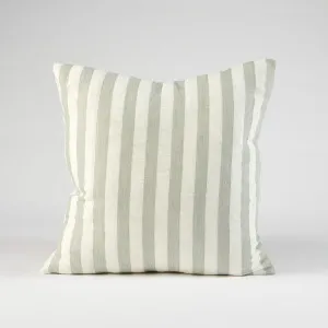 Santi Linen Cushion in Off White/Pistachio Stripe   |  Cover Only 40x60cm  |  Eadie Lifestyle by Eadie Lifestyle, a Cushions, Decorative Pillows for sale on Style Sourcebook