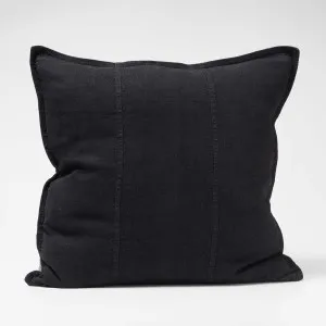 Luca® Linen Cushion - Black | Cover Only / 40x60cm | Eadie Lifestyle by Eadie Lifestyle, a Cushions, Decorative Pillows for sale on Style Sourcebook