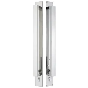 Trilock Omni Back to Back Double Cylinder Pull Handle Entrance Set in Polished Stainless Steel by Gainsborough, a Doors & Hardware for sale on Style Sourcebook