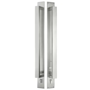 Trilock Omni Back to Back Double Cylinder Pull Handle Entrance Set in Stainless Steel by Gainsborough, a Doors & Hardware for sale on Style Sourcebook