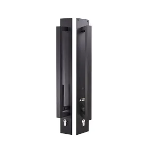 Trilock Omni Accent Back to Back Double Cylinder Pull Handle Entrance Set in Matte Black by Gainsborough, a Doors & Hardware for sale on Style Sourcebook