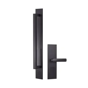 Trilock Omni Accent Allure Dummy Trim Pull Handle Entrance Set in Matte Black by Gainsborough, a Doors & Hardware for sale on Style Sourcebook