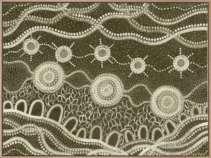 Murriyang Green Canvas Art Print by Urban Road, a Aboriginal Art for sale on Style Sourcebook
