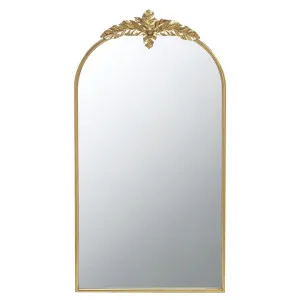 Marion Iron Frame Arched Wall Mirror, 107cm by Philbee Interiors, a Mirrors for sale on Style Sourcebook