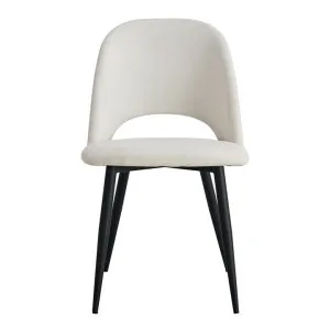 Asta Fabric Dining Chair, Set of 2, Cream / Black by Room Life, a Dining Chairs for sale on Style Sourcebook