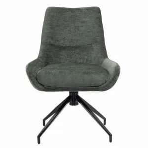 Conor Fabric Swivel Dining Chair, Moss by Charming Living, a Dining Chairs for sale on Style Sourcebook