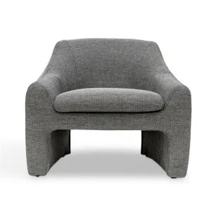 Quakers Fabric Armchair, Graphite Grey by Conception Living, a Chairs for sale on Style Sourcebook