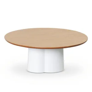 Asarna Round Coffee Table, 80cm, Natural / White by Conception Living, a Coffee Table for sale on Style Sourcebook