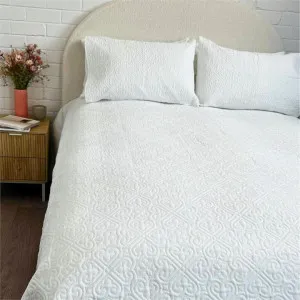Morgan and Reid Spades White Coverlet Set by null, a Quilt Covers for sale on Style Sourcebook