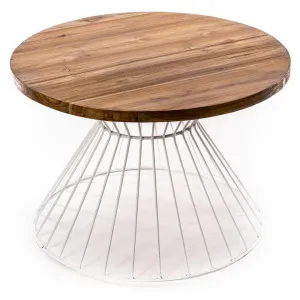 Mares Teak & Iron Indoor / Outdoor Round Coffee Table, 90cm by Casa Uno, a Coffee Table for sale on Style Sourcebook