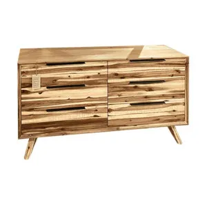 Denver Acacia Timber 6 Drawer Dresser by Glano, a Dressers & Chests of Drawers for sale on Style Sourcebook