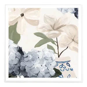 Botanic Blue 2 Framed Print in 54 x 54cm by OzDesignFurniture, a Prints for sale on Style Sourcebook