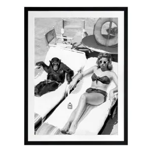 Poolside Pet Framed Print in 84 x 105cm by OzDesignFurniture, a Prints for sale on Style Sourcebook